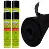 Polymat 12ft x 45in Black S60 Carpet + 4 CANS 777 Glue for SAIL Boat BUNK Liner view 1