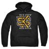 Kennesaw State University Official Distressed Primary Logo Unisex Adult Pull-Over Hoodie, Black, 2X-Large view 1