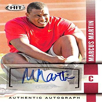 Sports Memorabilia Autograph Warehouse 582986 USC Trojans Marcus Martin Autographed Football Card - 2014 Sage Hit Rookie No.A55