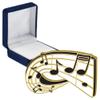 Music Enamel Pins, Music Enamel Pin With Blue Velvet Presentation Case, 50 Pack view 1