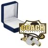 Coach Whistle Pins, Coach Whistle Pin With Blue Velvet Presentation Case, 50 Pack view 1