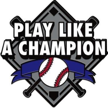 Baseball Play Like A Champion Pins, Baseball Play Like A Champion Pin With Blue Velvet Presentation Case, 30 Pack