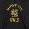 Kennesaw State University Official Owls Large Unisex Adult Pull-Over Hoodie, Black, 2X-Large view 2