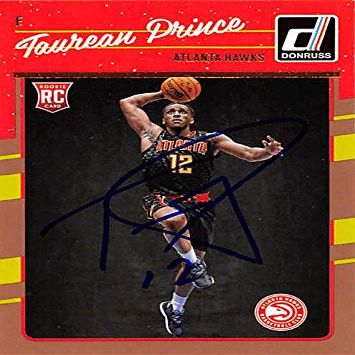 Autograph Warehouse 388494 Taurean Prince Autographed Basketball Card - Atlanta Hawks 2016 Donruss Rookie No.162