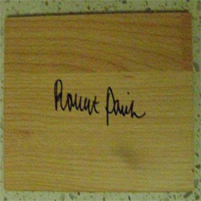 Autograph Warehouse 443139 3 x 5 in. Boston Celtics Robert Parish Autographed Floor Board