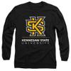 Kennesaw State University Official Logo Unisex Adult Long-Sleeve T Shirt, Black, Small