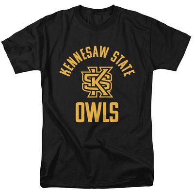 Kennesaw State University Official Owls Unisex Adult T-Shirt, Black, 4X-Large