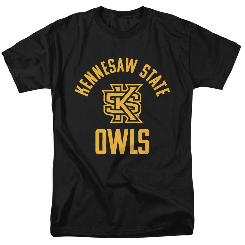 Kennesaw State University Official Owls Unisex Adult T-Shirt, Black, 4X-Large