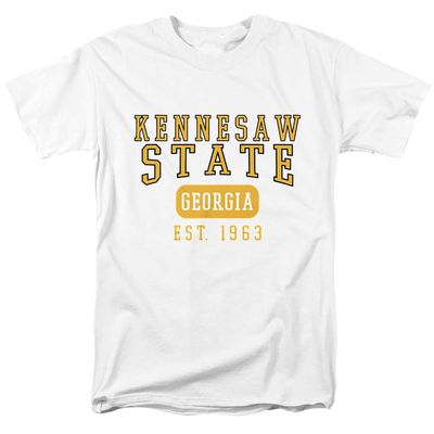 Kennesaw State University Official Est. 1963 Unisex Adult T-Shirt, White, 4X-Large