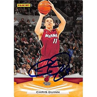 Autograph Warehouse 388498 Chris Quinn Autographed Basketball Card - Miami Heat 2009 Panini No.125