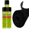 Polymat 12ft x 45in Black S60 Carpet +3 can 777 Glue comp/with Rod Box Liner view 1