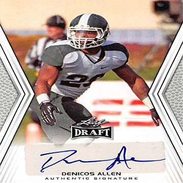 Autograph Warehouse 582975 Michigan State Spartans Denicos Allen Autographed Football Card - 2014 Leaf Draft Rookie No.ADA2