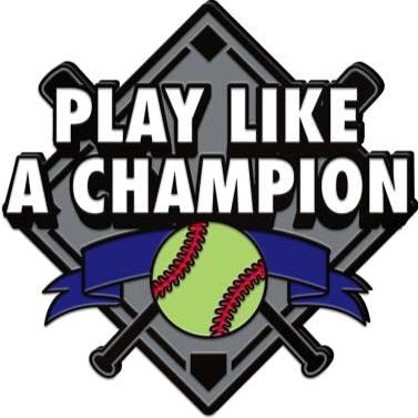 Crown Awards Softball Play Like A Champion Pins, Softball Play Like A Champion Pin with Blue Velvet Presentation Case, 100 Pack, Prime