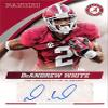Autograph Warehouse 572607 Alabama Crimson Tide Deandrew White Autographed Football Card - 2016 Panini Team Collection No.DW-AL view 1