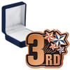 3Rd Place Enamel Pins, 3Rd Place Enamel Pin With Blue Velvet Presentation Case, 100 Pack