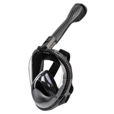 Seavenger Nautilus Full Face Snorkel Mask with New Breathing System (Carbon Fiber, S/M)