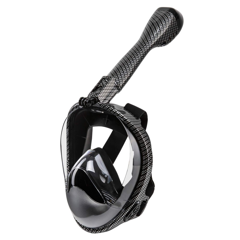 Seavenger Nautilus Full Face Snorkel Mask with New Breathing System (Carbon Fiber, S/M)
