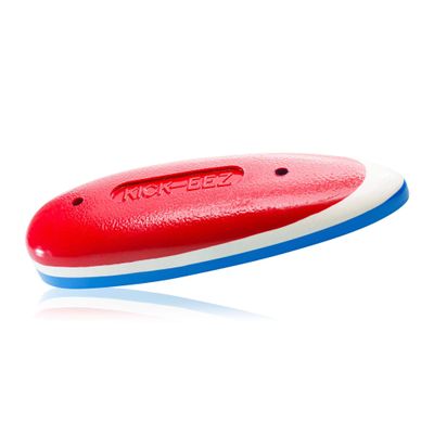 KICK-EEZ Rocker Grind-to-Fit Recoil Pad - Screw-On Sorbothane Buttstock Pad for Shotguns & Rifles - USA Patriot (Red/White/Blue) - Made in USA