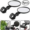 Bicycle Mirror Rear View MTB Rotary Rear View Mirror of Bicycle Handlebars with Key for Road Bikes Mountain Bikes 360- Black (4 PCS) view 2