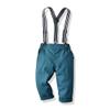 Baby Boy Clothes Set Autumn Shirt + Bowtie + Suspender Pants Set 3pcs Toddler Kids Boys Infant Gentleman Birthday Outfits Suit Set Blue 12-18 Months view 4