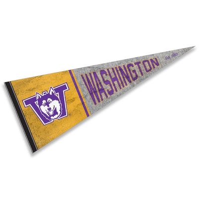 Washington UW Huskies Pennant Throwback Vintage Banner