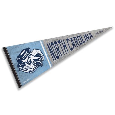 UNC Tar Heels Pennant Throwback Vintage Banner