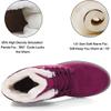 Women Warm Fur Plush Insole Suede Waterproof Ankle Snow Boots view 2