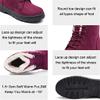 Women Warm Fur Plush Insole Suede Waterproof Ankle Snow Boots view 3