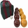 BuyBocceBalls Unique Package - EPCO Premium Quality Engraved Bocce Package - 110mm Gold and Dark Red Balls with Engraving, 998 Grams (2 lbs. 3.2 oz.) view 1