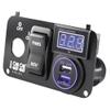 10L0L Golf Cart 3 in 1 Multifunctional Integrated Panel,12V 3.0 Fast Charge Dual USB Charger Socket & LED Digital Voltmeter & Forward Reverse Switch Button,Fit for EZGO TXT PDS Golf Models view 4