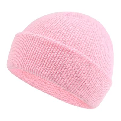 Classic Winter Knit Kids Hat Skull Cap for Toddler Boys Girls Autumn Men Women Fisherman Beanie (Light Pink, S)