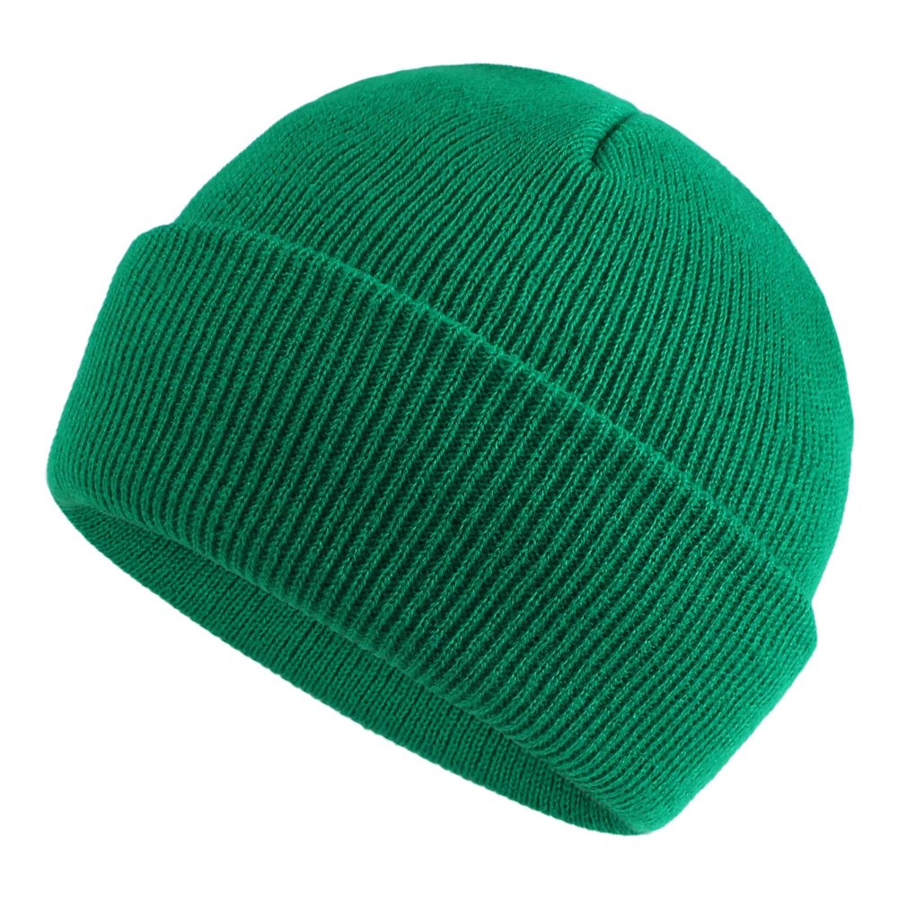 Classic Winter Knit Kids Hat Skull Cap for Toddler Boys Girls Autumn Men Women Fisherman Beanie (Green, S)