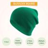 Classic Winter Knit Kids Hat Skull Cap for Toddler Boys Girls Autumn Men Women Fisherman Beanie (Green, S) view 2