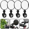 Bicycle Mirror Rear View MTB Rotary Rear View Mirror of Bicycle Handlebars with Key for Road Bikes Mountain Bikes 360- Black (2 PCS) view 4