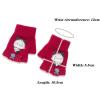 Children's Half-Finger Gloves Autumn and Winter Knitted Woolen Yarn for Infants and Young Children Men and Women Baby Under 2 Years Old Little Kitty Cartoon Cute Fingerless Warm (Color : Navy Blue) view 2