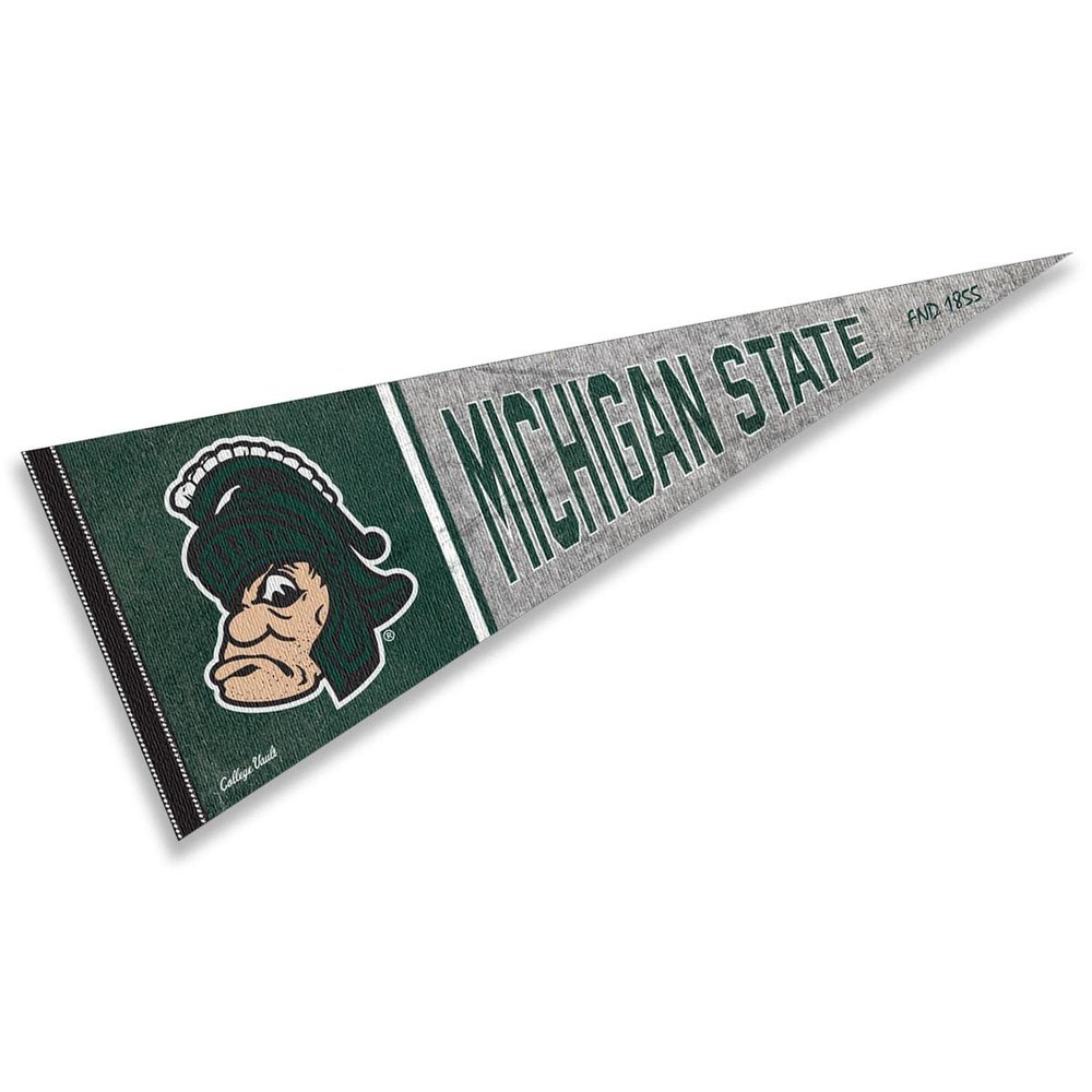 Michigan State Spartans Pennant Throwback Vintage Banner