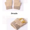Children's Half-Finger Gloves Autumn, Winter and Winter Cartoon Cute Woolen Yarn 3-6 Years Old Men and Women Baby Kindergarten Children Flip Half Finger (Color : Blue) view 4
