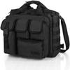DODO DEER Camouflage Tactical Gun Range Bag Pistol Shooting Duffle Bag Cases Padded Shooting Range Bag for Firearm Accessories Storage (Black) view 1