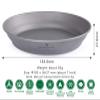 Boundless Voyage Ultralight Titanium Bowl Pan Plate Dish with Carry Bag Outdoor Camping Portable Tableware Cookware ((Plate-M)-Ti15167B) view 2