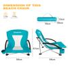 KingCamp Low Seat Beach Chair, Outdoor Camping Folding Chair with Cup Holder, 3 Colors view 3