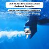 Qiclear OEM Upgrade 10.25 x 16-G Stainless Steel Outboard Propeller for Yamaha Engines 40-60HP, Semi Cleaver 16p ybs Style,Parts No.663-45978-00-98,13 Spline Tooth, RH view 2