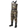 BASSDASH Breathable Ultra Lightweight Veil Camo Chest Stocking Foot Fishing Hunting Waders for Men view 1