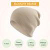Classic Winter Knit Kids Hat Skull Cap for Toddler Boys Girls Autumn Men Women Fisherman Beanie (Beige, S) view 2
