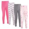 Hudson Baby Unisex Baby Cotton Pants and Leggings Unicorn And Rainbows, 3-6 Months view 1