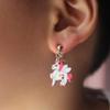 HAPPYAN Fashion Cute Unicorn Shape Clip on Earrings Charm Jewelry Accessory (Unicorn Clip-on 11#) view 2