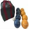 BuyBocceBalls Listing - Made in USA, Premium Quality Engraved Official Tournament Bocce Set - 110mm Blue and Gold Balls Nylon Bag; Regulation Size Balls 998 Grams (2 lbs. 3.2 oz.) view 1