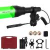 LUMENSHOOTER A10 Ultimate 1000 Lumens Green Hunting Light Flashlight with Rubber Halo Shield, Red White 850nm Infrared IR Torch, Long Range Zoomable Scope Light for Predator, Coyote, Varmint, Hog view 1