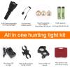 LUMENSHOOTER A10 Ultimate 1000 Lumens Green Hunting Light Flashlight with Rubber Halo Shield, Red White 850nm Infrared IR Torch, Long Range Zoomable Scope Light for Predator, Coyote, Varmint, Hog view 2