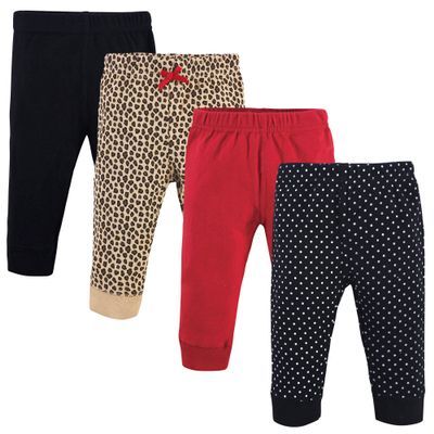 Hudson Baby Unisex Baby Cotton Pants and Leggings Basic Leopard, 0-3 Months