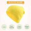 Classic Winter Knit Kids Hat Skull Cap for Toddler Boys Girls Autumn Men Women Fisherman Beanie (Yellow, S) view 2